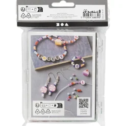 Hot Creativ Company - DIY Mix Smykker, pastelfarver, Slikmix, 1 pk.