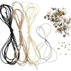 Clearance Creativ Company - Mini DIY Kit Smykker, Armbånd med knyttet lås, 1 pk.