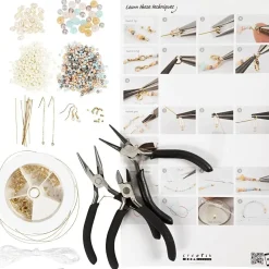 Clearance Creativ Company - Start DIY Kit Smykker Klassiske Perler, 1 pk.