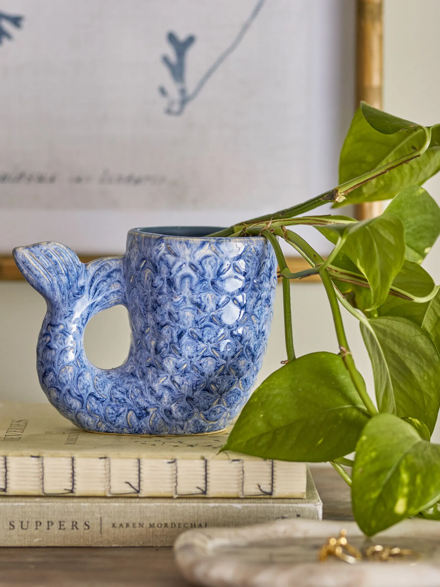 Discount Creative Collection - Ariella Vase, Blå, Stentøj
