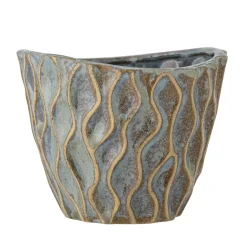 Online Creative Collection - Feren Urtepotteskjuler, Blå, Stentøj