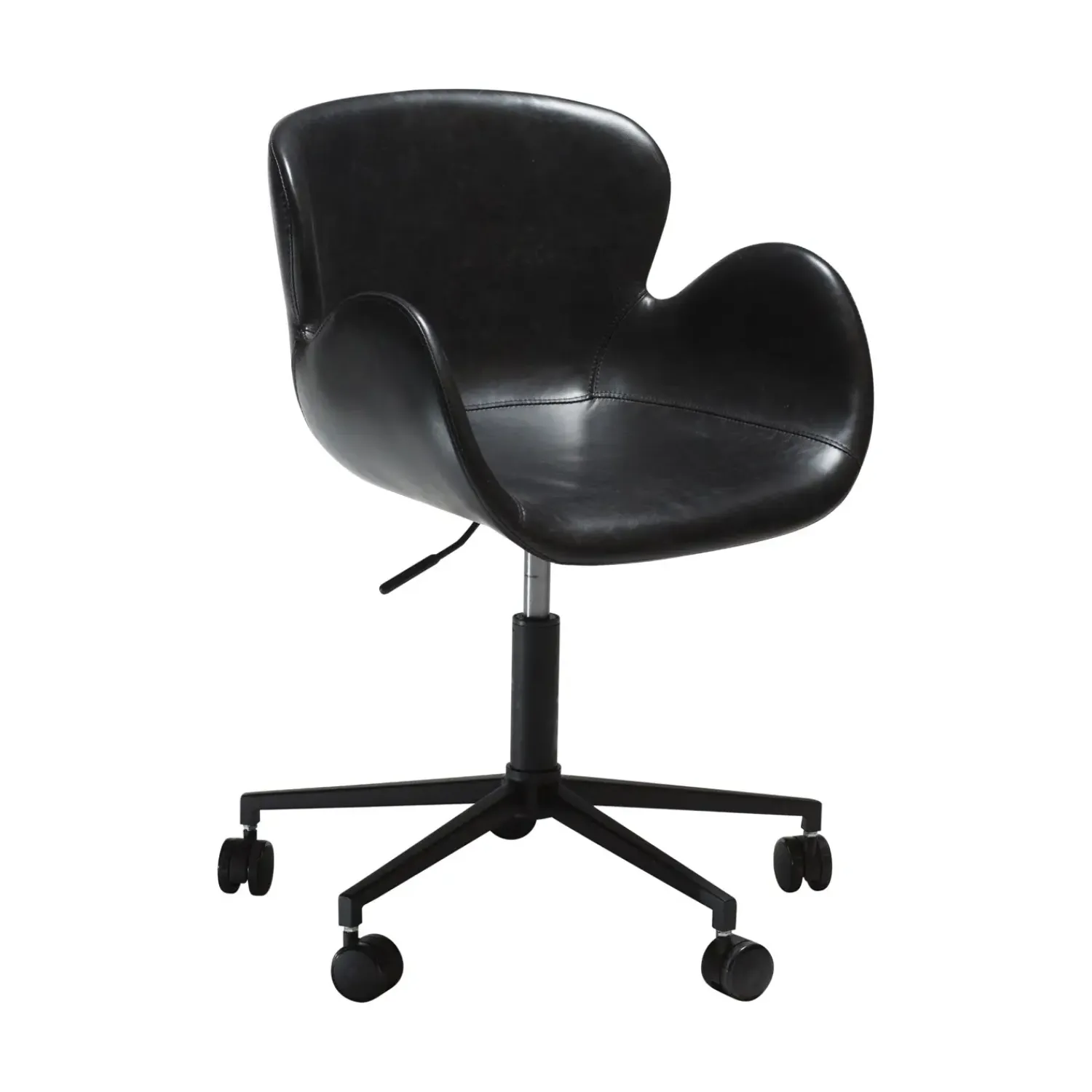 Hot DAN-FORM - GAIA Office Stol - Vintage sort kunstlæder