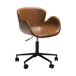 Hot DAN-FORM - GAIA Office Stol - Vintage lysebrun kunstlæder