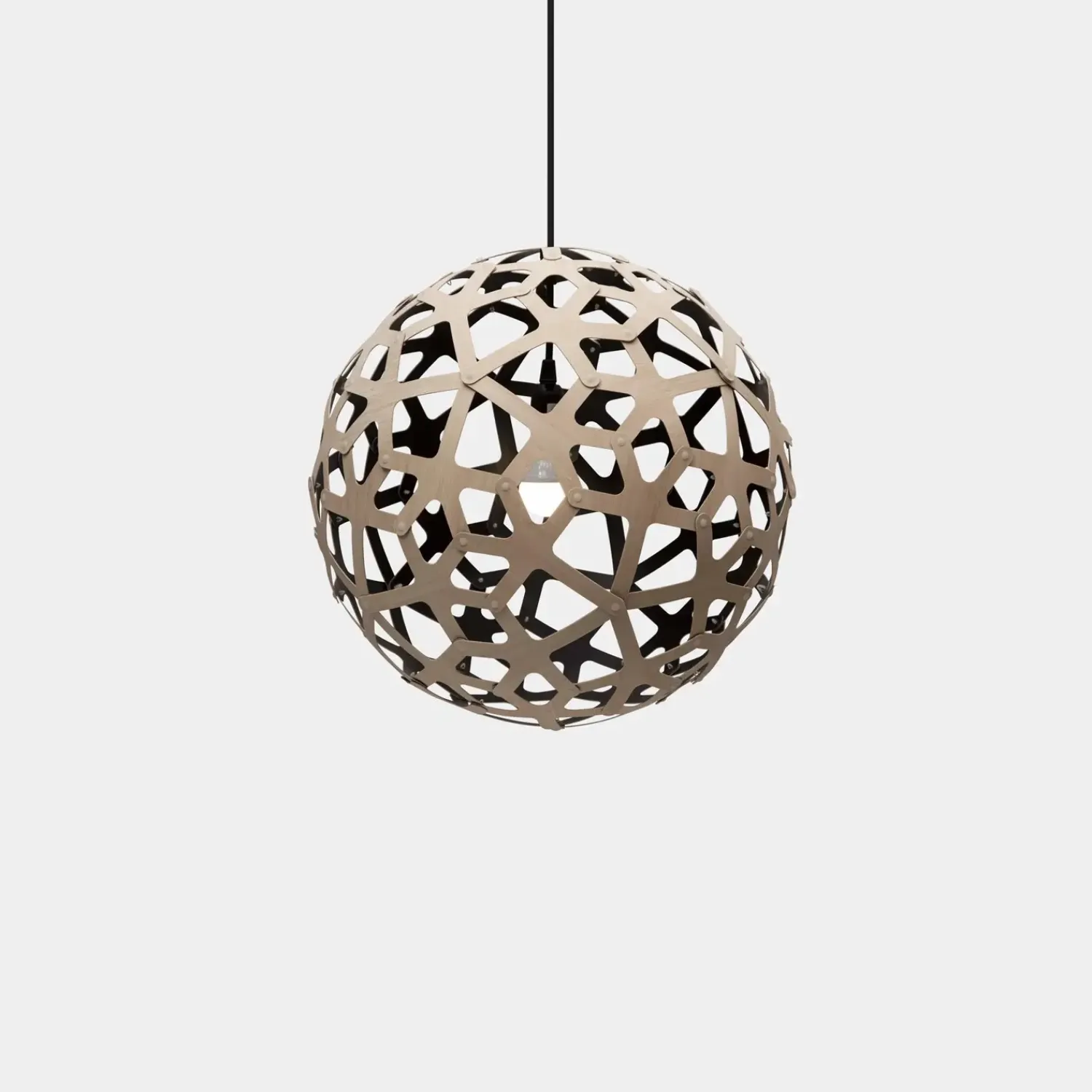 Clearance David Trubridge - Coral Pendel - Sort/natur Ø 80 cm