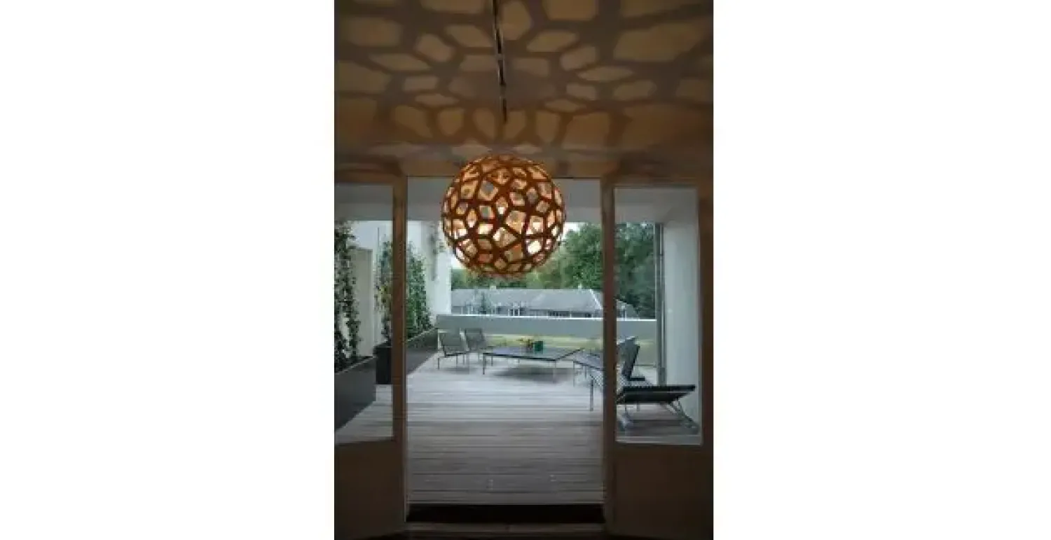 Clearance David Trubridge - Coral Pendel - Sort/natur Ø 80 cm