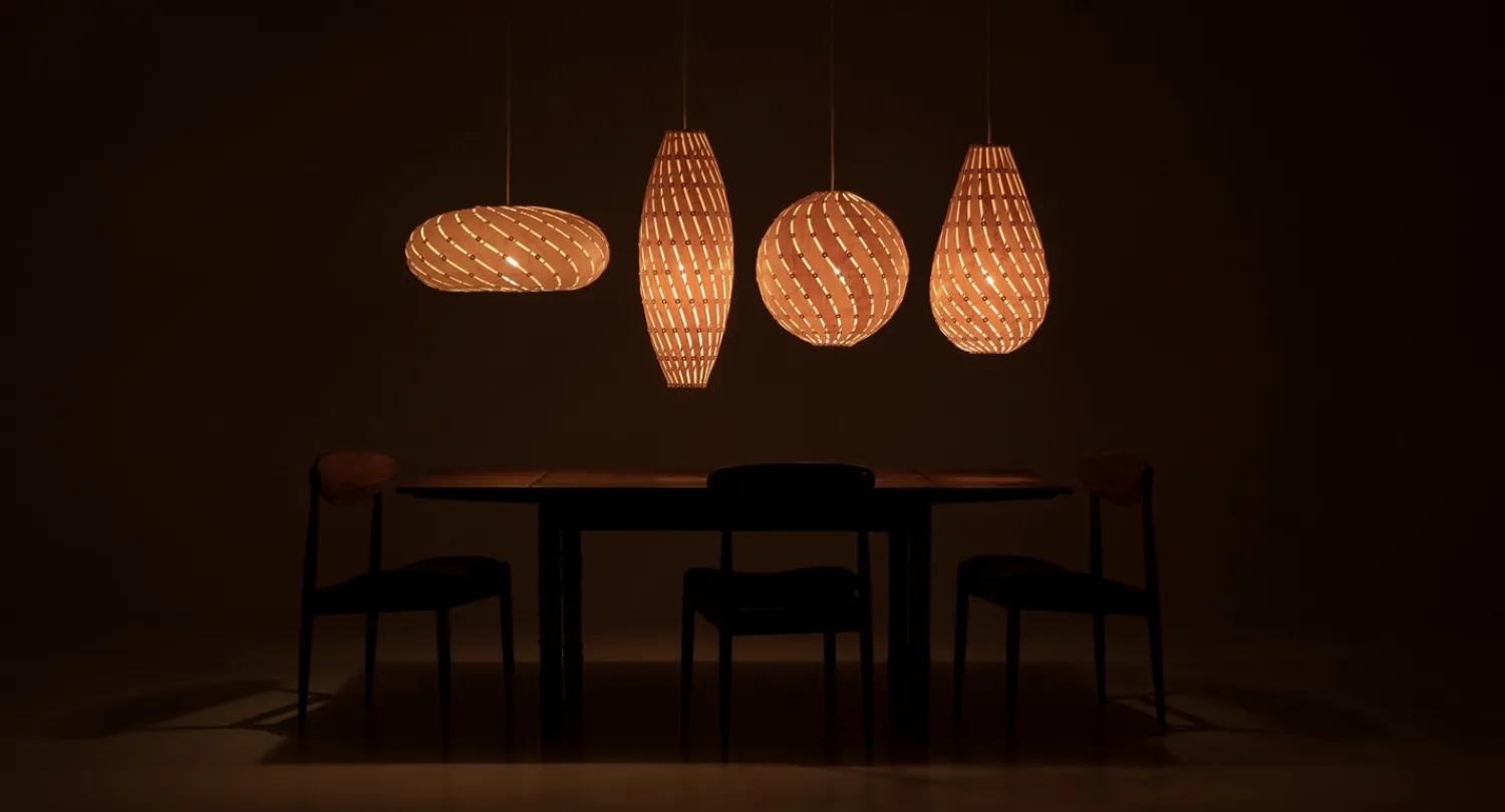 Sale David Trubridge - Ebb Drop Lampe, natur
