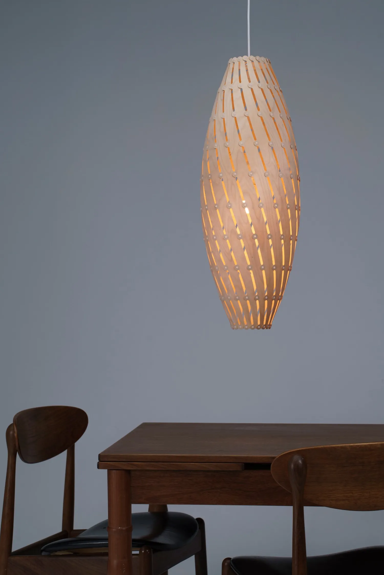 Sale David Trubridge - Ebb Roll Lampe, natur