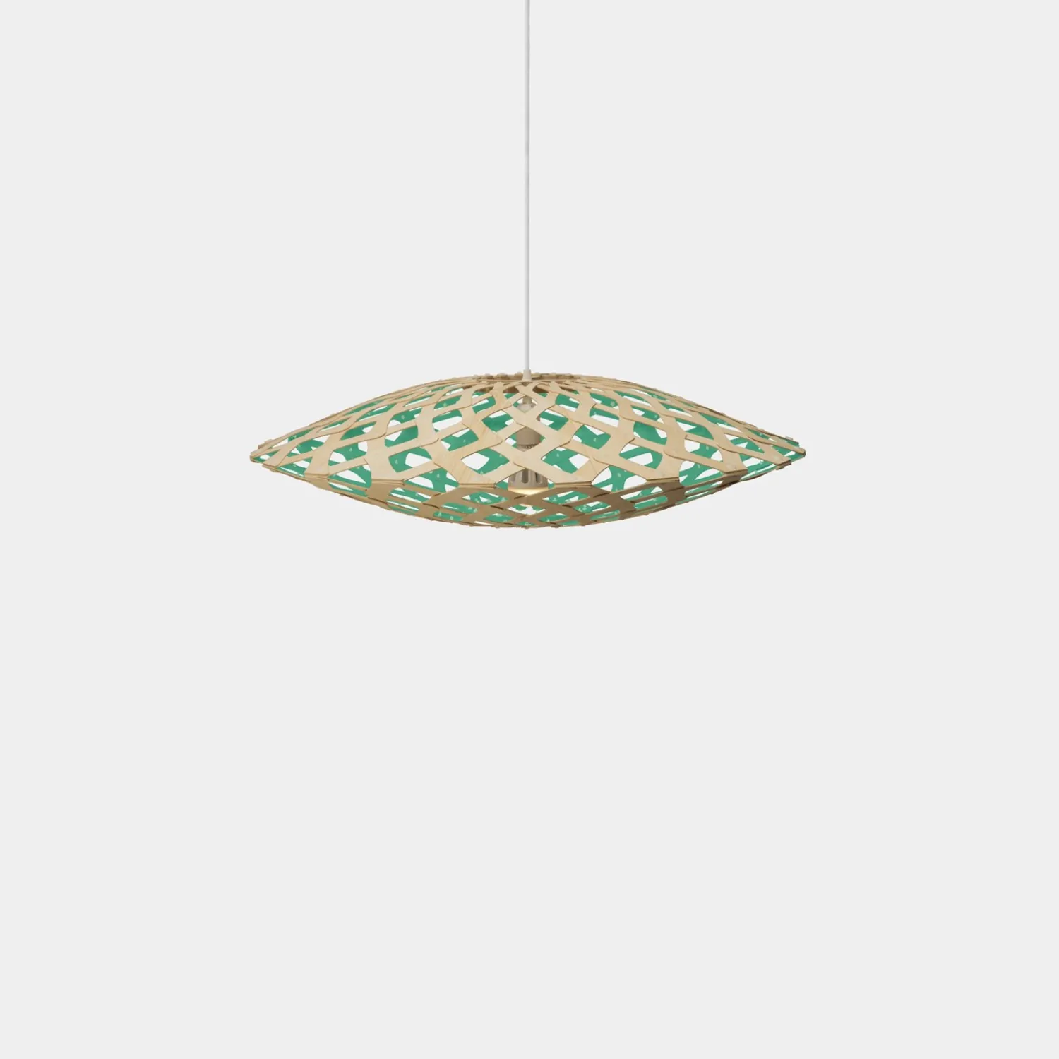 New David Trubridge - Flax Pendel - Aqua, 80 cm