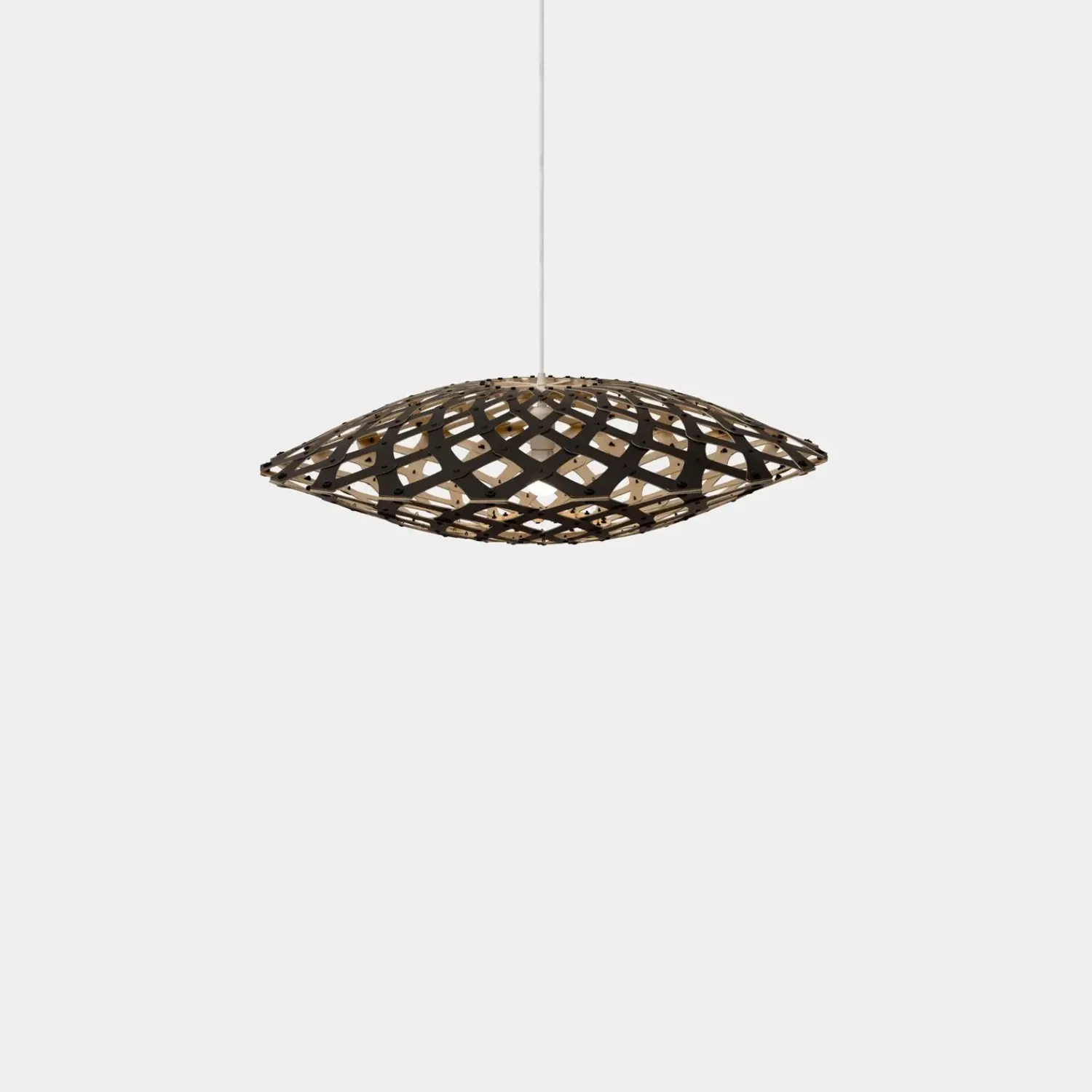 New David Trubridge - Flax Pendel - Black/Natur, 80 cm
