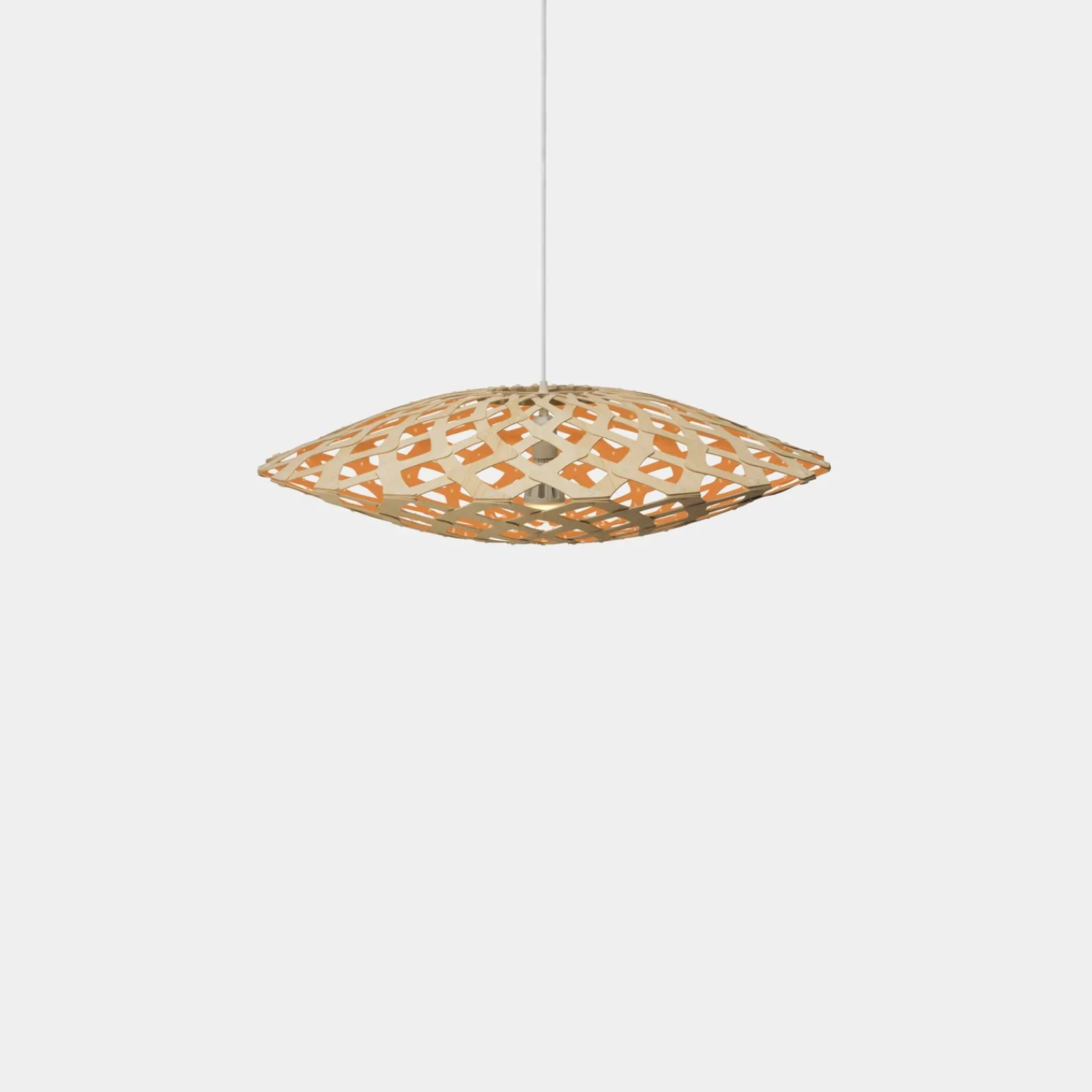 David Trubridge - Flax Pendel - Orange, 80 cm