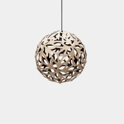 New David Trubridge - Floral Pendel - Sort/natur Ø 60 cm