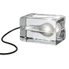 Clearance Design House Stockholm - Block Lampe. Glas blok lampe