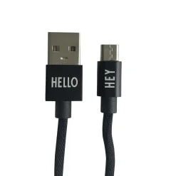 Discount Design Letters - Oplader kabel - USBC - Sort
