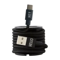 Online Design Letters - Oplader kabel - Micro USB - Sort
