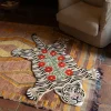 Best Doing Goods - Floral White Gulvtæppe - Large