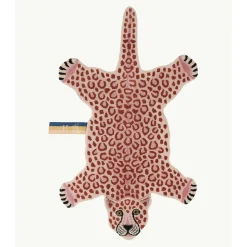 Discount Doing Goods - Pink Leopard Gulvtæppe - Large - 150x88x2 cm