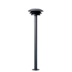 Discount Dyberg Larsen - DL20 bedlampe - udendørs havelampe - sort (højde 80 cm)