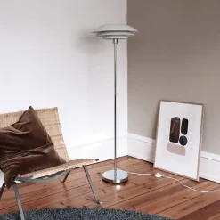 Dyberg Larsen - DL45 gulvlampe - Mat hvid