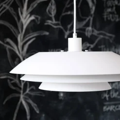 New Dyberg Larsen - DL45 pendel Lampe - Mat hvid, 45 cm x 13 cm