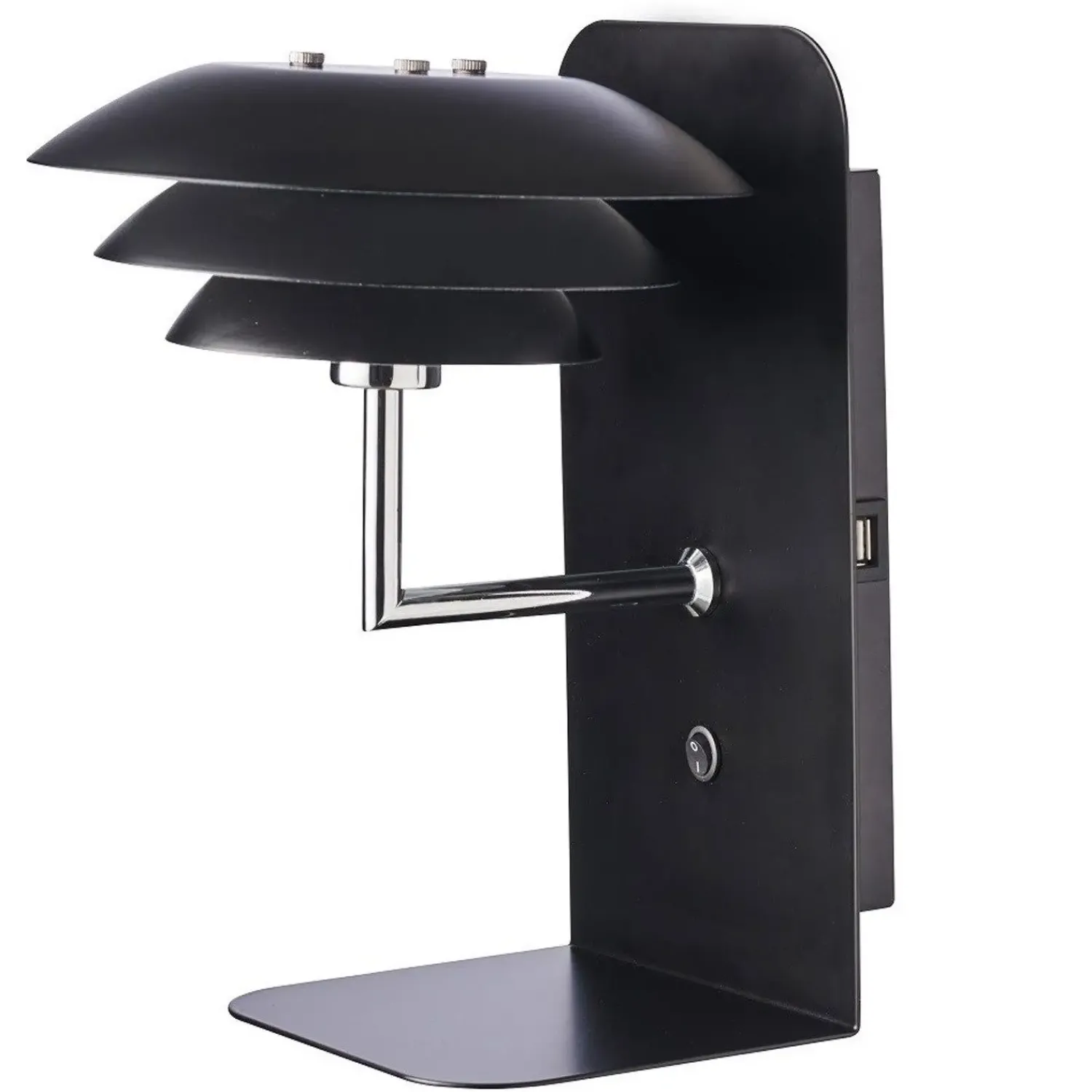 Outlet Dyberg Larsen - DL20 USB Hylde inkl. Lampe - Sort