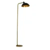 Online Dyberg Larsen - Futura Antik Brass Floor gulvlampe Sort og mørk messing