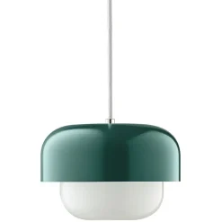 Online Dyberg Larsen Dyberg-Larsen - HAIPOT pendel Lampe - Mørkegrøn, Ø23 cm H: 15 cm