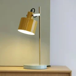 Best Dyberg Larsen - Ocean bordlampe - Karry/Turkis - gul og blå