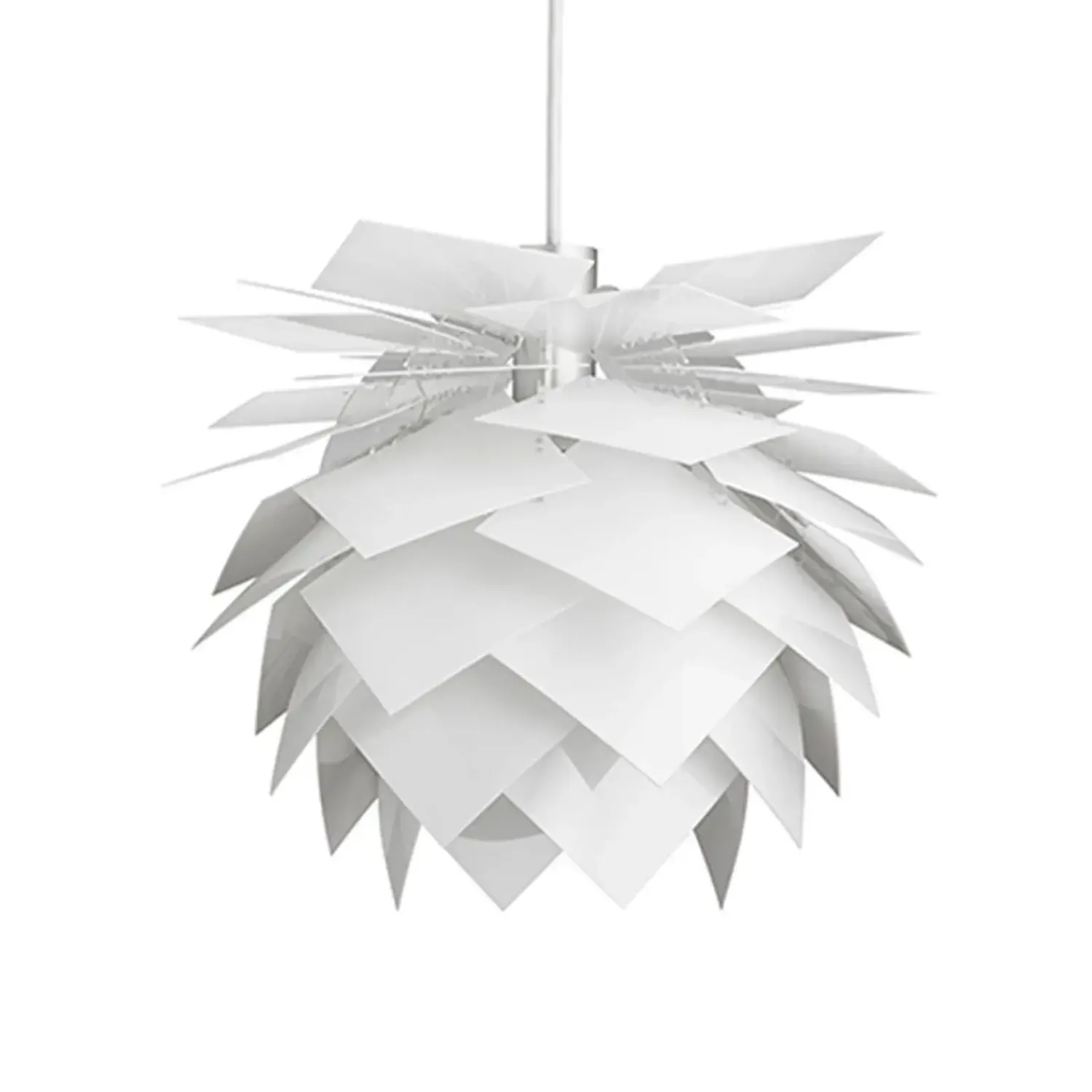 Discount Dyberg Larsen - PineApple Pendel Lampe - Small - Hvid, 30 x 35 x 35 cm