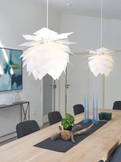 Hot Dyberg Larsen - PineApple Pendel - Medium - Hvid - Loftlampe