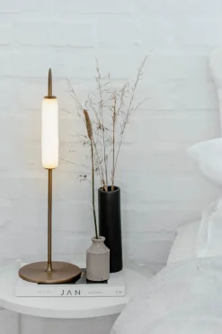 Online By Wirth Ekta Living - Bordlampe - Dunhammer - Bronzed Brass