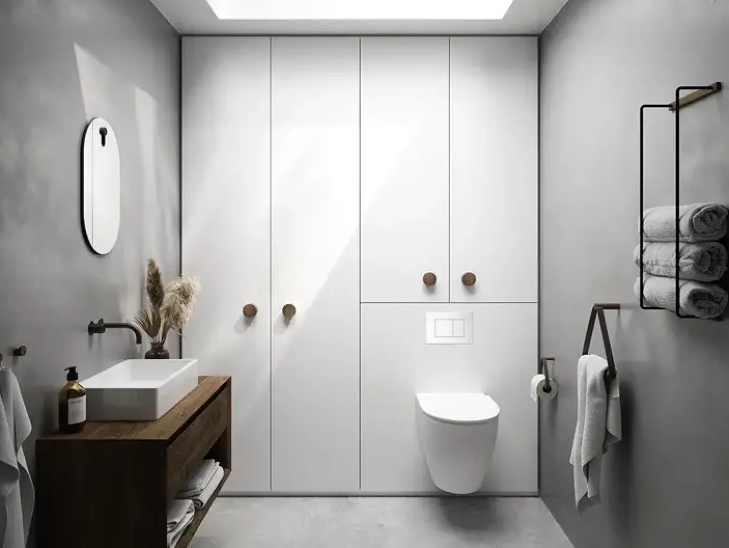 Clearance By Wirth Ekta Living - Håndklædeholder - Towel Rack - Olieret Eg