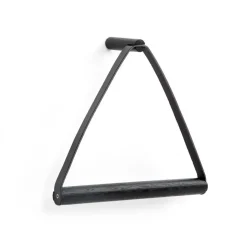 Discount By Wirth Ekta Living - Håndklædeholder - Towel hanger - Eg/Læder - Sort