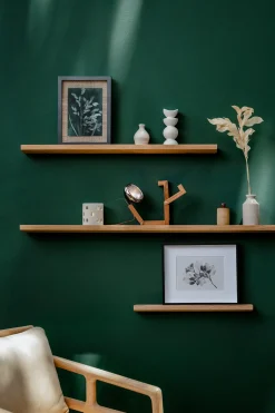New By Wirth Ekta Living - Hylde - Floating Shelf - Olieret Eg - 93 cm