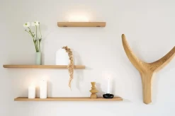 Discount By Wirth Ekta Living - Hylde - Floating Shelf - Olieret Eg - 72 cm