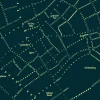 New EMKLAMIDE Enklamide - Typemap - København I - nat - 70x100 cm