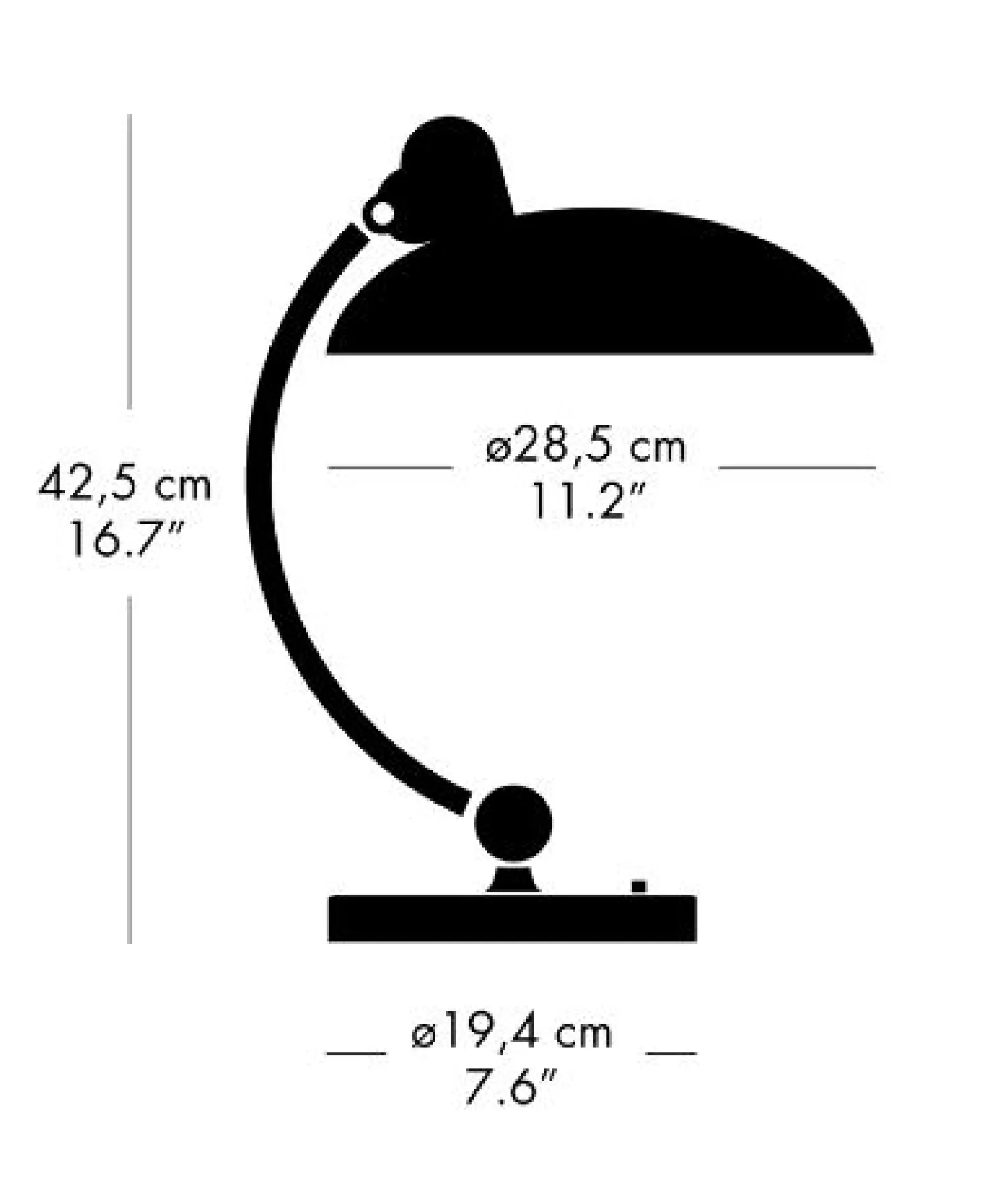 Discount Fritz Hansen - Bordlampe - Kaiser Idell 6631-T - Ruby Red/krom