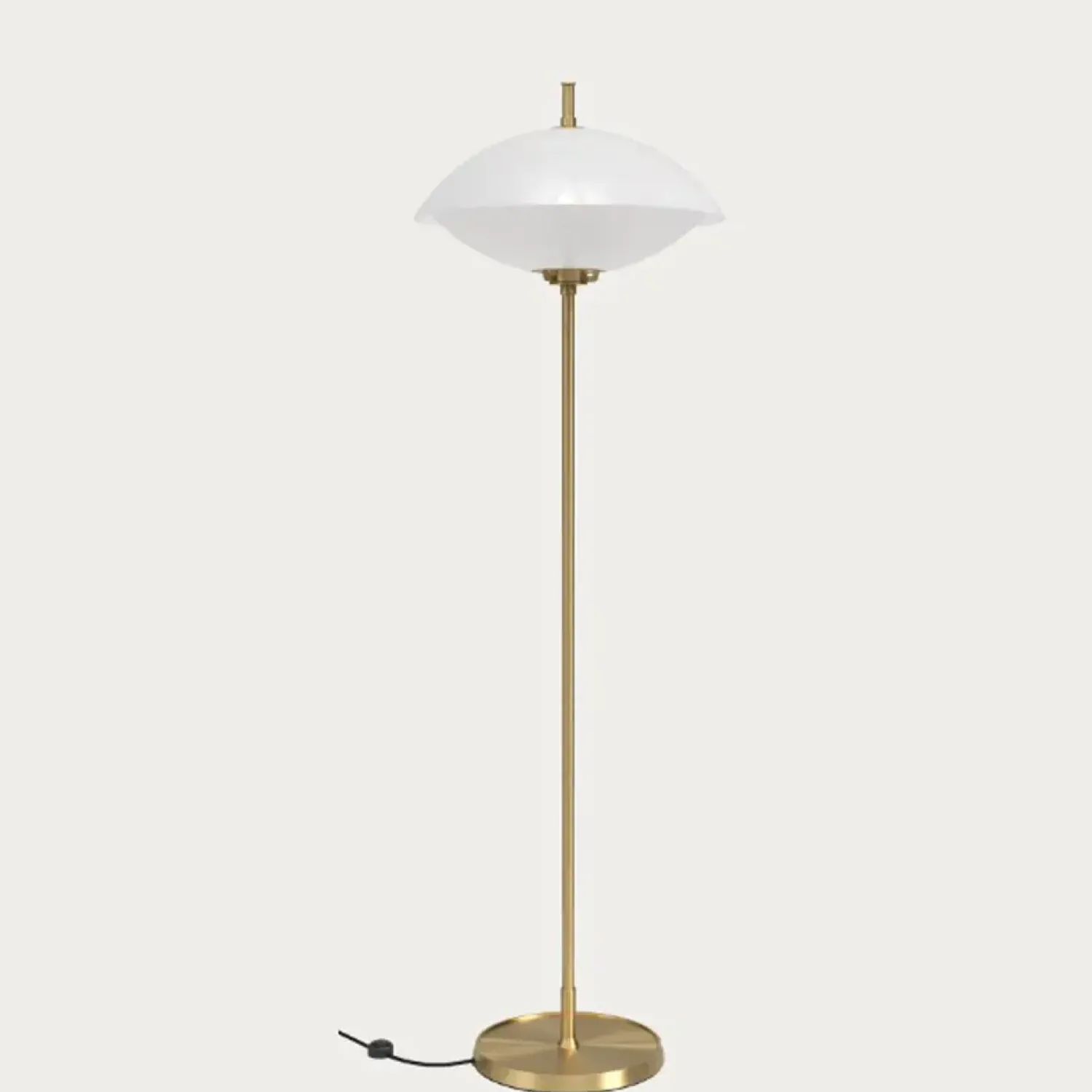 Online Fritz Hansen - Gulvlampe - Clam - Opal/Messing - Ø40