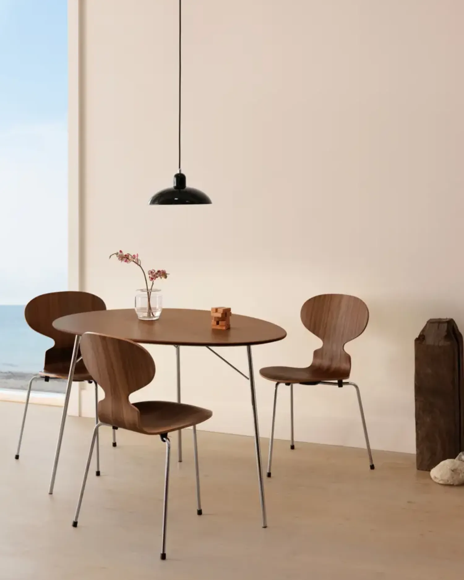 Fritz Hansen - Kaiser Idell 6631-P - Pendel - Sort - Krom