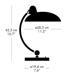 New Fritz Hansen - Kaiser Idell 6631-T - Bordlampe - Sort