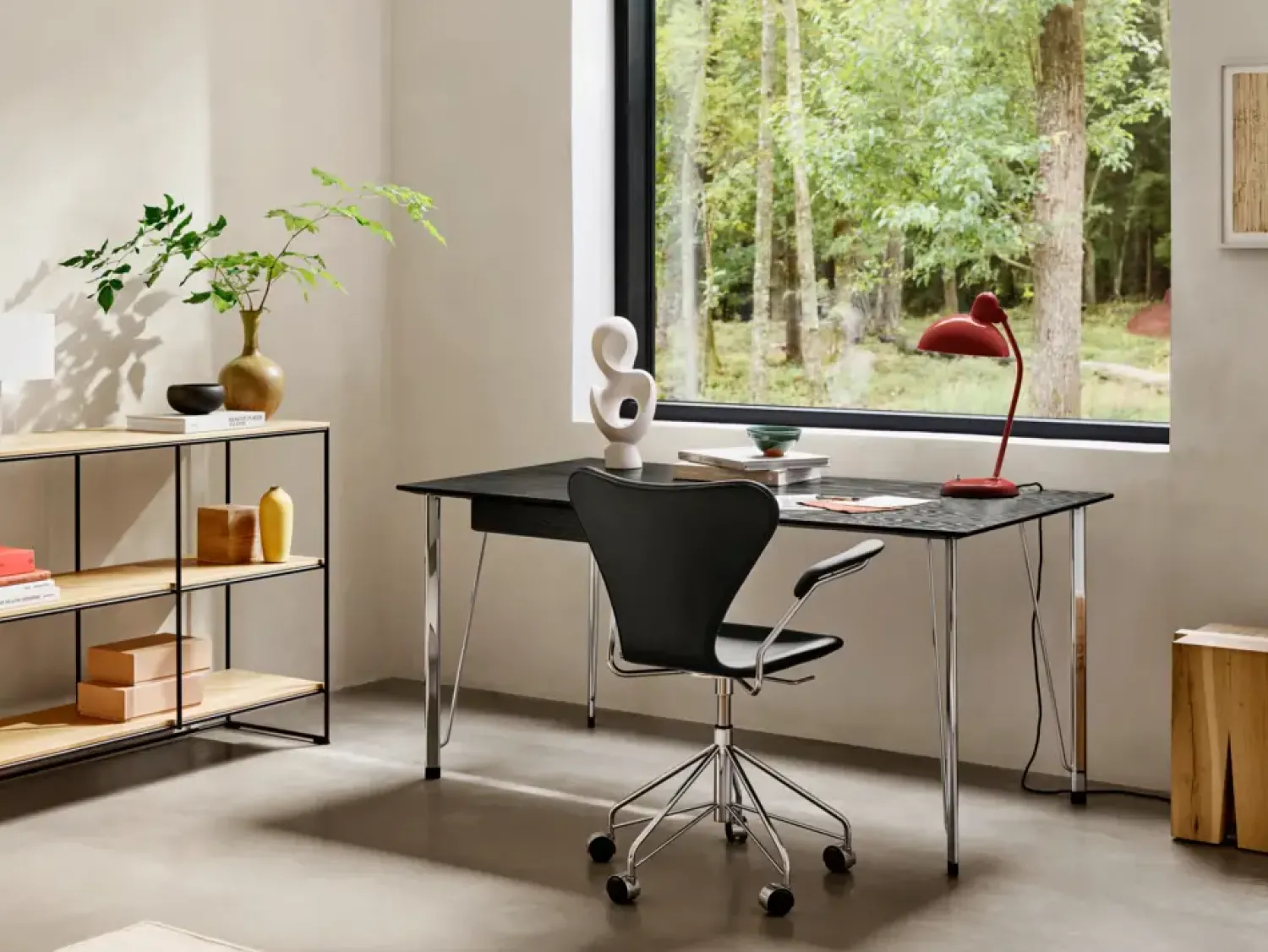Online Fritz Hansen - Kaiser Idell 6556-T - Bordlampe - Rød