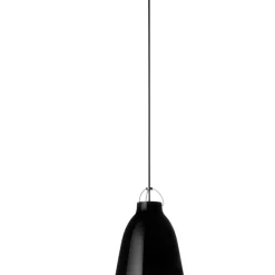 Outlet Fritz Hansen - Loftlampe - Caravaggio - Sort/Sort - P2 Medium - Sort ledning 3m