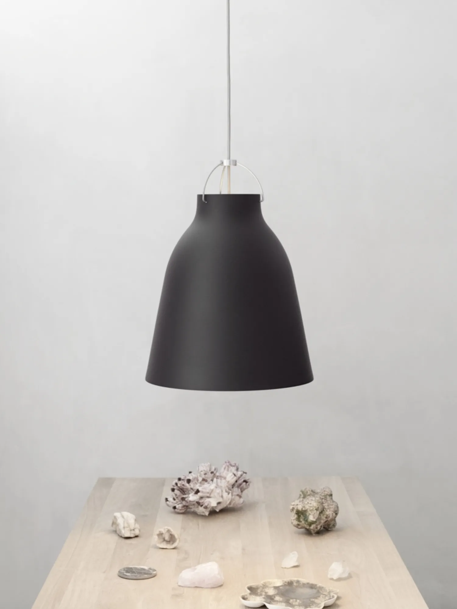 Clearance Fritz Hansen - Loftlampe - Caravaggio™ Matt - Sort - P1 Small