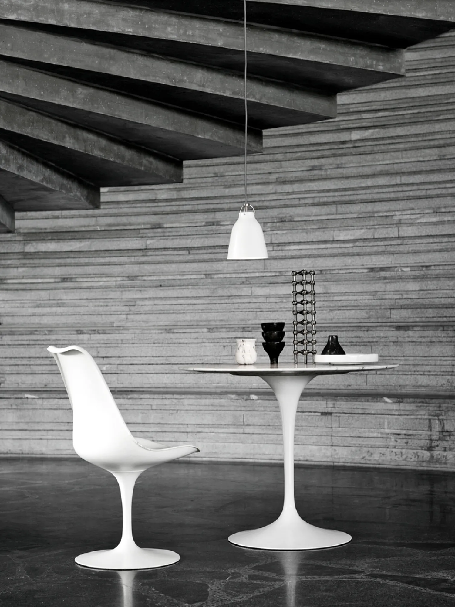 Hot Fritz Hansen - Loftlampe - Caravaggio Matt - Hvid - P1 Small