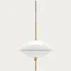 Hot Fritz Hansen - Loftlampe - Clam - Opal/Messing - Ø44