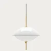 Fritz Hansen - Loftlampe - Clam - Opal/Messing - Ø55