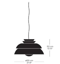 Discount Fritz Hansen - Loftlampe - Concert - Hvid - P3 Large
