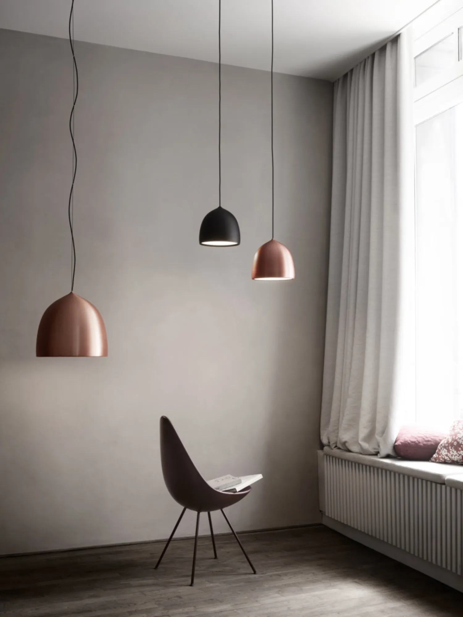 Sale Fritz Hansen - Loftlampe - Suspence P2 - Kobber