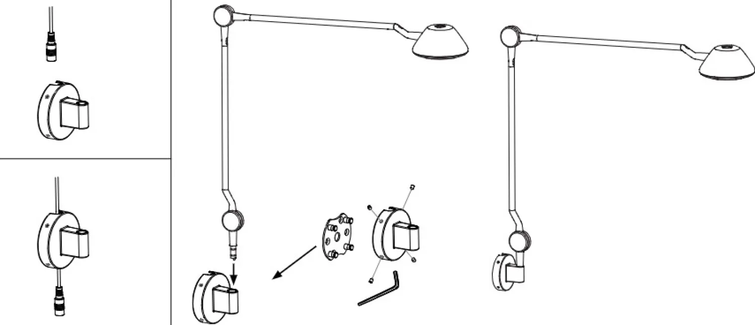 Outlet Fritz Hansen - Væglampe - AQ01 - Sort