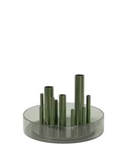 Hot Fritz Hansen Frtiz Hansen - Ikeru Low Vase - Forest Green - 19x13 cm