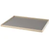 New Gejst bakke - Frame tray large i eg/grå - 50x35 cm